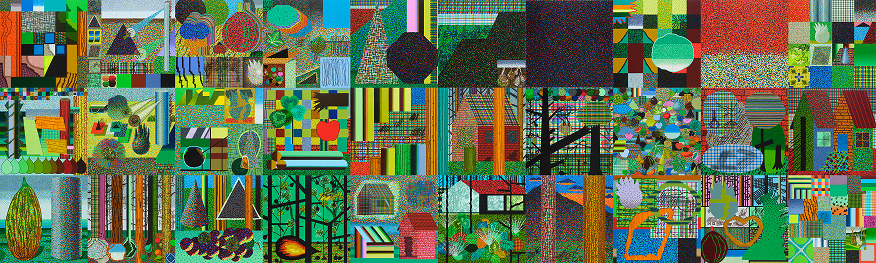 Jeon Hyunsun’s painting composed of 30 canvases